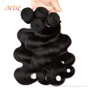 10a grade peruvian hair bundles with closure wholesale cuticle aligned raw virgin hair natural color
